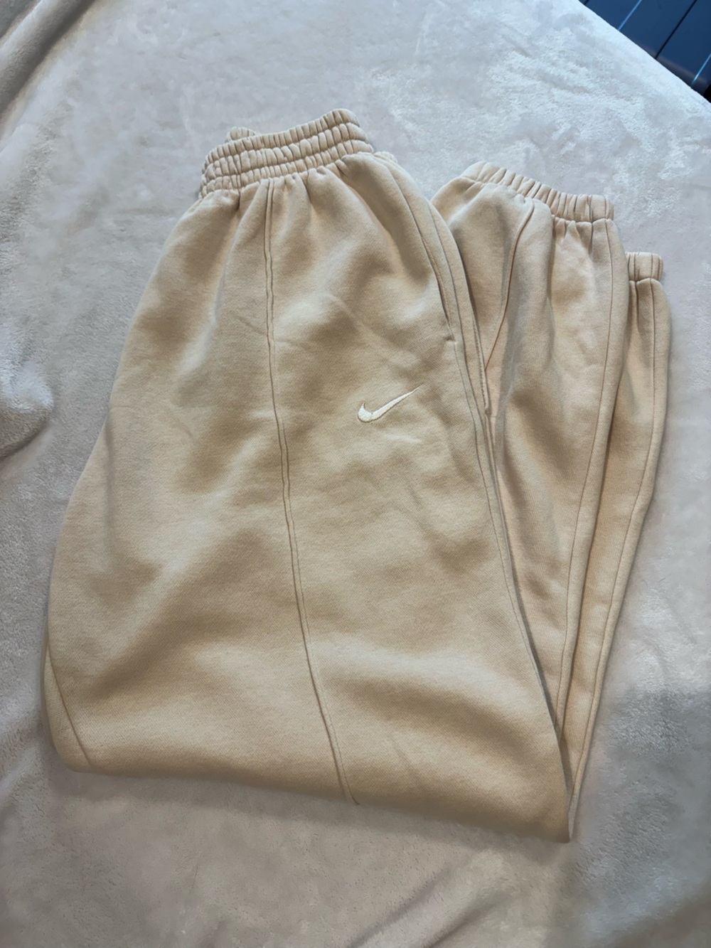 Cream Nike sweatpants